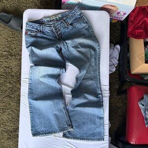 Mudd Women's Flare & Wide 2000s y2k full button fly quality